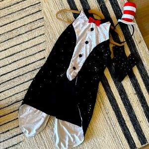Revolution Dance Costume black/white child XXL Cat in the Hat/Penguin RC22567